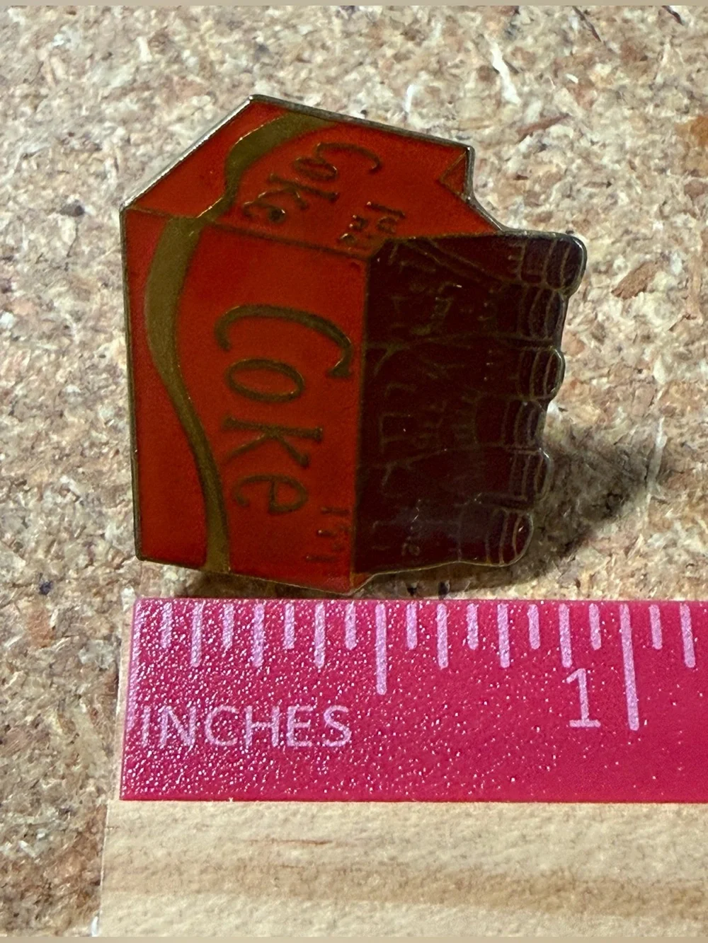 Vintage Coca-Cola Coke 6-Pack Bottles Case Enamel Lapel Hat Pin